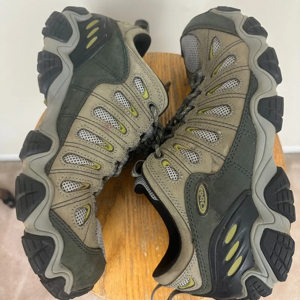 Oboz Sawtooth II Low Mens US 11.5 Hiking Shoes Gray Nubuck Leather Lace Up